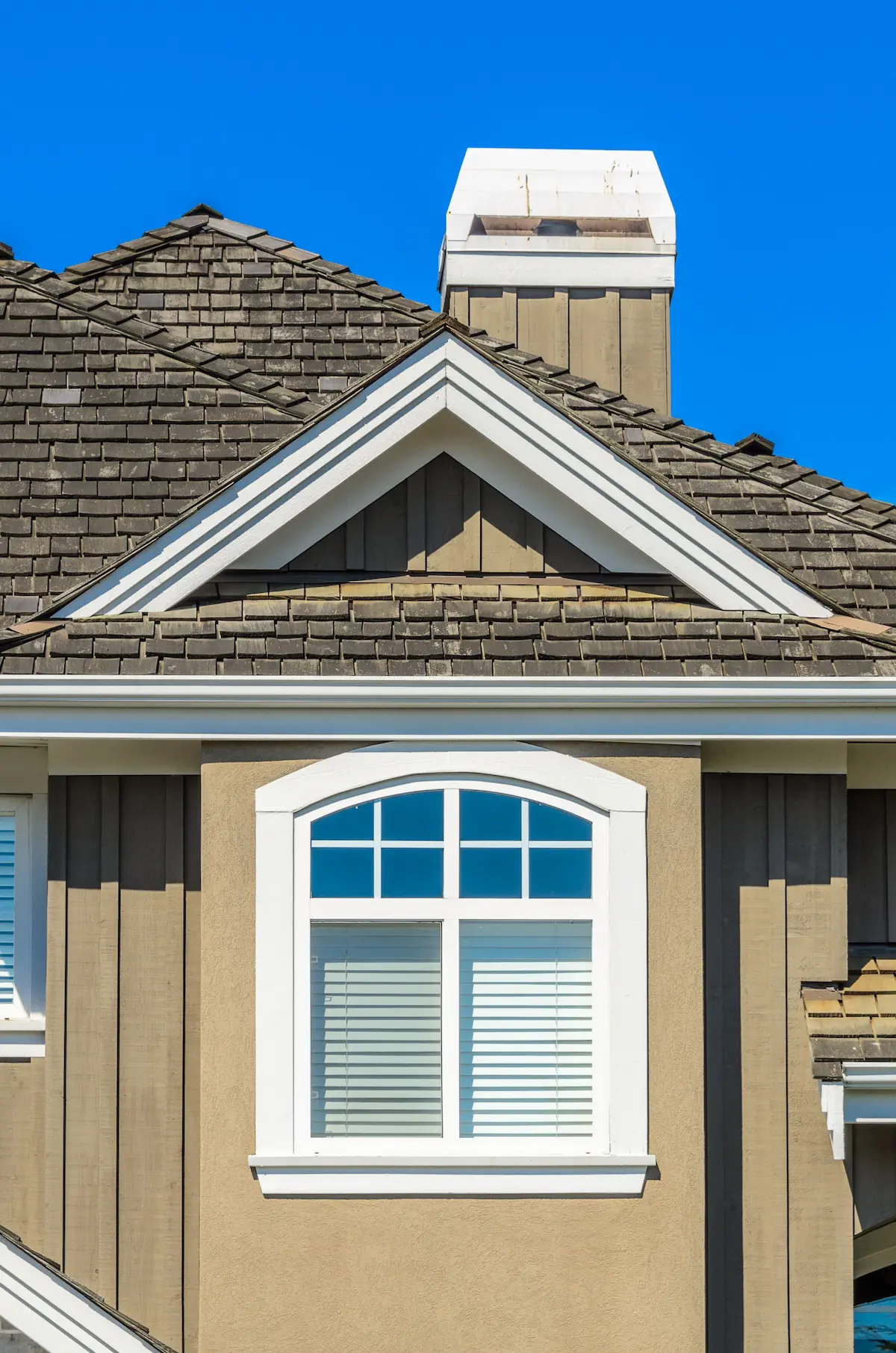 Suburban House Exterior Featuring