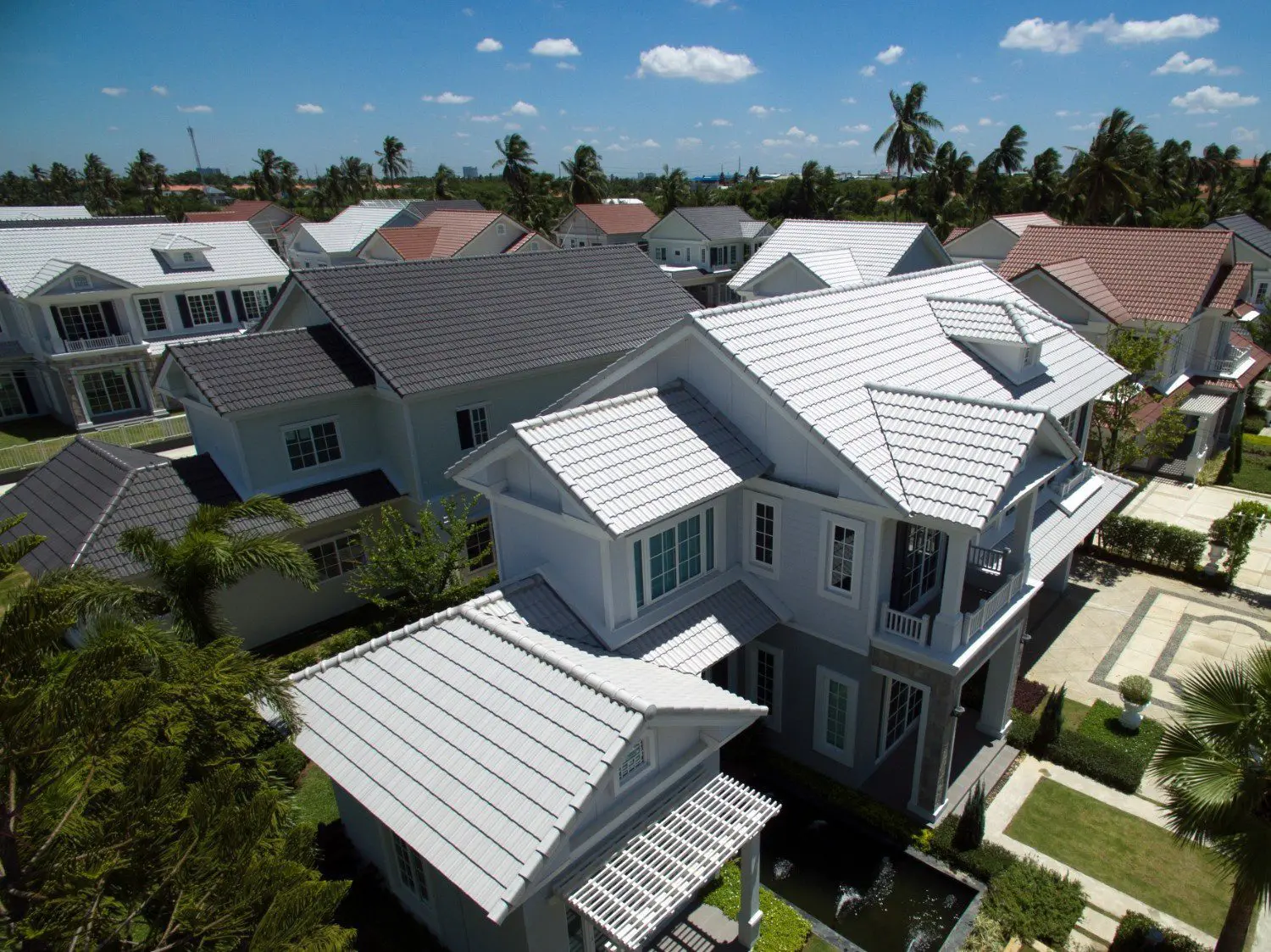 Stone coated metal rooftops